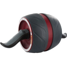 Perfect Fitness Ab Carver Pro Roller Wheel With Built In Spring Resistance, At Home Core Workout Equipment, Red