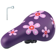 WEEROCK Kids Bike Seat, Child Bike Seat for 14" 16" 18" 20" 24" Kid Bicycle, Kids Bike Replacement Saddle for Boys Girls Bicycles, Purple