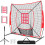 BAGAIL 7x7 ft Baseball & Softball Training Net - Red 1