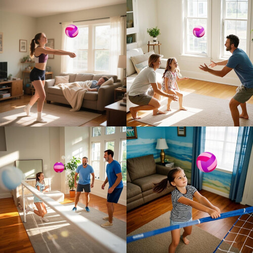 Soft Indoor Volleyballs for Practicing Inside House Silent Pain-free 2