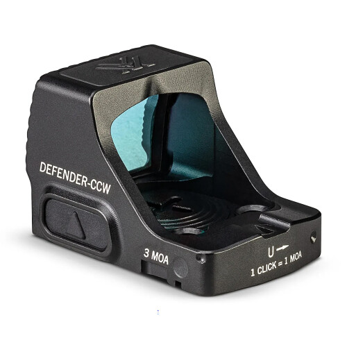 VORTEX Vortex Defender-CCW Micro Red Dot Sight (3 MOA - Green Dot, Black) 2
