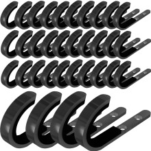 HEKAGURA 34-Pack Wall-Mounted Gun Rack - Horizontal Metal Rack for Rifles, Shotguns & Bows with Soft Padding - Durable Wall Storage Hooks for Secure G