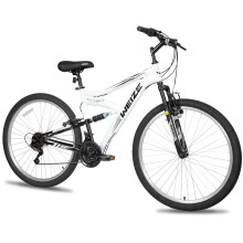 WEIZE Mountain Bike, 27.5 inch Outdoor Cycling Bike,18-Speed/High-Carbon Steel/Dual Full Suspension, Adjustable Ergonomic Seat for Men Women Adult, MT