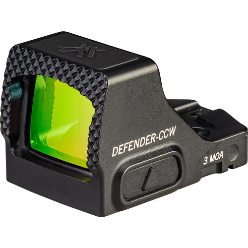 VORTEX Vortex Defender-CCW Micro Red Dot Sight (3 MOA - Green Dot, Black)
