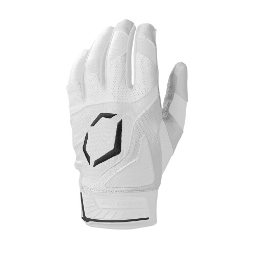 EvoShield SRZ-1 Adult Batting Gloves - White, Large 1