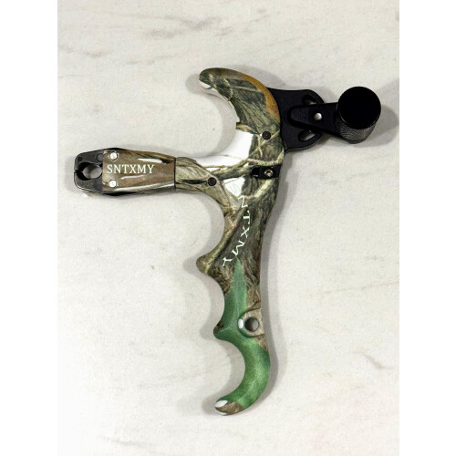 sntxmy Bow Release for Compound Bow 360 Rotatable Thumb Release for Compound Bow Archery Trigger Release (CAMO) 1
