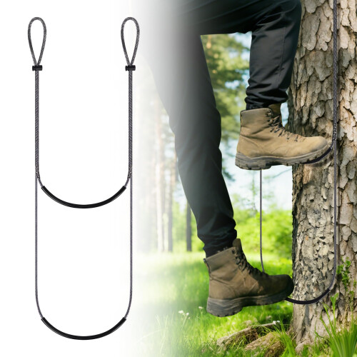 Nezylaf Climbing Stick Aider, Single Step Rope Aider for Hunting Tree Stand