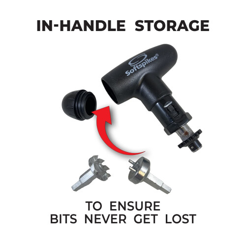 Softspikes Golf Cleat Kaddy - Attachments to Both Remove & Install Golf Spikes Quickly - Compatible with Any Insert System 2
