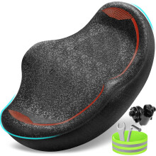 CDYWD Noseless Oversized Bike Seat for Men Women Comfort, Extra Wide Padded Bicycle Seat Cushion, Large Comfortable Bike Saddle for Peloton, Stationar