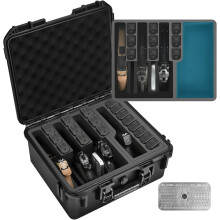 LOTOCASE TSA Approved Gun Case for Pistol - Holds 4 Pistol & 17 Magazine