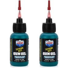 Lucas 10875 Extreme Duty Gun Oil 2oz Needle Oiler | High-Temperature Firearm Lubricant & Rust Protection | Machine Lubricant | 2 Pack