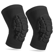 LUODITO Wrestling Knee Pads for Kids Youth Adult, Knee Compression Sleeve for Basketball Volleyball Football, 1 Pair Short Knee Pads Sleeves ((#2) Bla