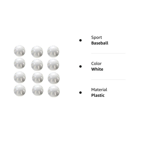 Wiffle Ball Baseballs Official Size (12 Pack) 1