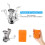 Odoland Camping Cookware Mess Kit, Lightweight Pot Stove Spork Set 4
