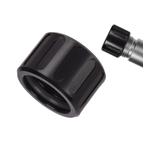 NDZ Performance 1/2x28 Thread Protector Stainless Steel with O-Ring, Pillar in Black Nitride BN 1