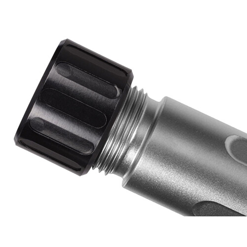 NDZ Performance 1/2x28 Thread Protector Stainless Steel with O-Ring, Pillar in Black Nitride BN 2