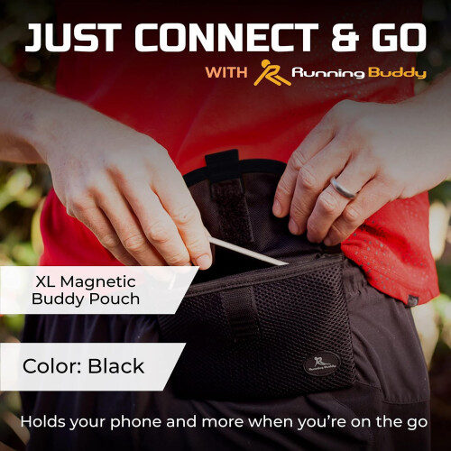 Running Buddy Magnetic Pouch Beltless Running Bag No Bounce 2
