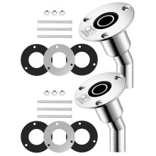 OCEANBROAD Stainless Steel 316 Thru Hull Exhaust Skin Fitting 24mm Hose