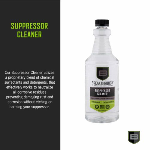 Breakthrough Clean Technologies Suppressor Cleaner, 32oz, Clear 2