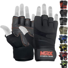 MRX Weightlifting Gloves for Men - Mens Wrist Support Lifting Gloves | Workout Gym Accessories for Powerlifting