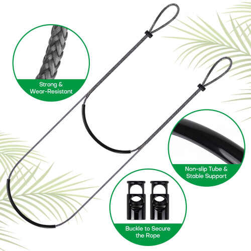 Nezylaf Climbing Stick Aider, Single Step Rope Aider for Hunting Tree Stand 2