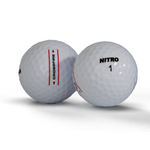 Nitro NITRO Crossfire Golf Balls- 45 Pack- White- Pure Spin Technology- USGA Approved 1