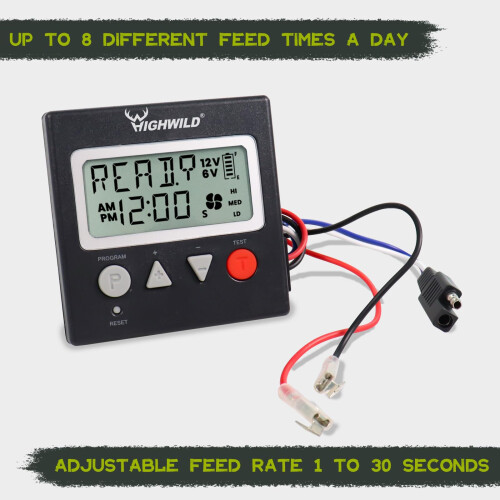 Highwild 6V/12V Universal Game Feeder Digital Timer 1