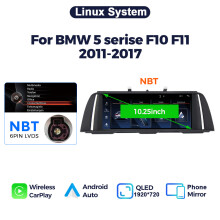 MEKEDE Autoradio, 10,25 Zoll Multimedia-Player, Linux-System NBT, für BMW 5er F10 F11