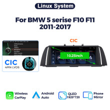 MEKEDE Autoradio, 10,25 Zoll Multimedia-Player, Linux-System CIC für BMW 5er F10 F11