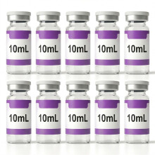 (1 boîte/10 flacon) Lot de 10 flacons de 10 ml en verre de qualité supérieure