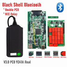 Multidiag Pro 2021.11 Diagnose-Scanner, Bluetooth OBD2, für PKW und LKW, rot