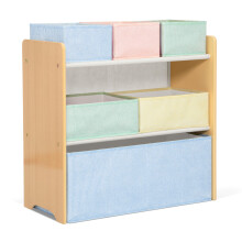 Delta Children - GapKids 6 Bin Speelgoed Organizer - Greenguard Gold Gecertificeerd, Pastel