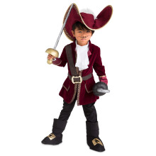 Disney Captain Hook Kostüm für Kinder - Peter Pan Größe 7/8 Mehrfarbig