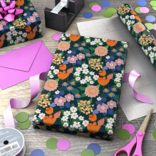 Hallmark Geschenkpapier Minirolle (Wildblumen) für Geburtstage, Muttertag, Hochzeiten - 40 Sq. Ft.