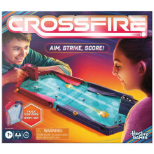 Hasbro Gaming Crossfire Spiel | Aktives Indoor-Spiel für Kinder und Teenager | 2 Blaster, Kugeln, Arena | Familienspiele | 2 Spieler | 10 Min. | Ag