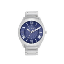Guess Gbs Arc Heren Blauwe Rond Dial Analoge Horloge Met Band - Gw0711G1