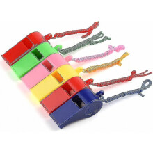 72 Colored Plastic Whistles, Trainer's Whistle With Lanyards For Sporting Events, Dog