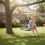 90 cm Round Nest Swing - Foam-Padded, Garden Fun 1