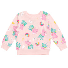 Peppa Wutz Mädchen Sweatshirt aus French Terry Pink 3T