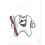 Practicon Tootie Tooth 7-3/4" x 9" Zahnarzt Geschenkbeutel, 100 Stück 1