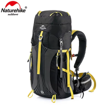 Naturehike mochila de viaje 55L negro, con cubierta para lluvia, para senderismo y acampada