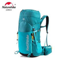 Naturehike mochila de viaje de 45L azul, con cubierta para lluvia, para senderismo y acampada