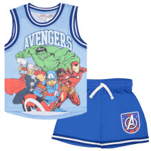 Marvel Avengers - Hulk, Captain America, Thor, Iron Man - Jungen Basketballtrikot & Shorts Set, 2-teilig