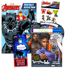 Black Panther Malbuch Set für Kinder - 2 Wakanda Forever Bücher mit Stickern, Spielen, Rätseln und mehr