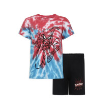Marvel Spider-Man Jungen T-Shirt und Shorts Set in Batik für Kleinkinder und große Kinder