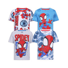 Marvel Spidey e i Suoi Straordinari Amici Maglietta a Manica Corta 4 Pack per Bambini