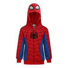 Marvel Avengers Captain America en Spider-Man Jongens Zip-Up Hoodie Rood