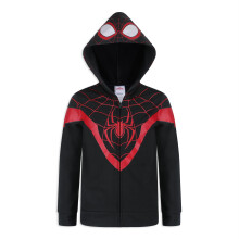 Marvel Miles Morales Spider-Man Jungen Zip-Hoodie für Kleinkinder und große Kinder Schwarz