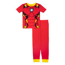 Conjunto de Pijamas de Algodón Ajustado para Niños Marvel, Suave y Bonito, YO SOY IRONMAN, 8