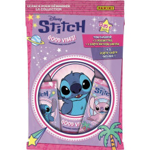 Starter-Set Karten - PANINI - Stitch - Ordner - 12 Karten - Limitierte Auflage Karte - Kartenetui mit Charm